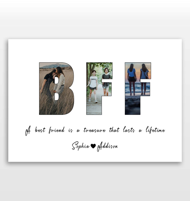 Personalised BFF Image Collage Print
