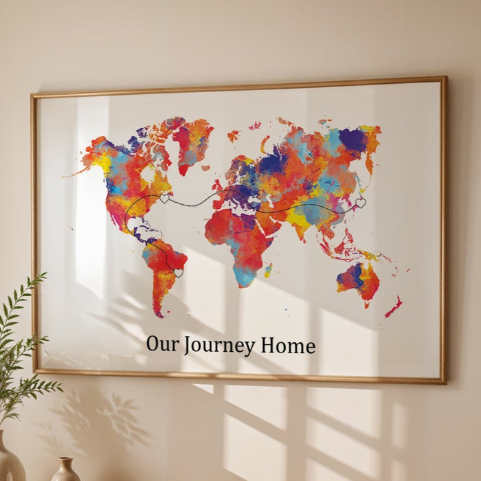 Personalised World Map Print