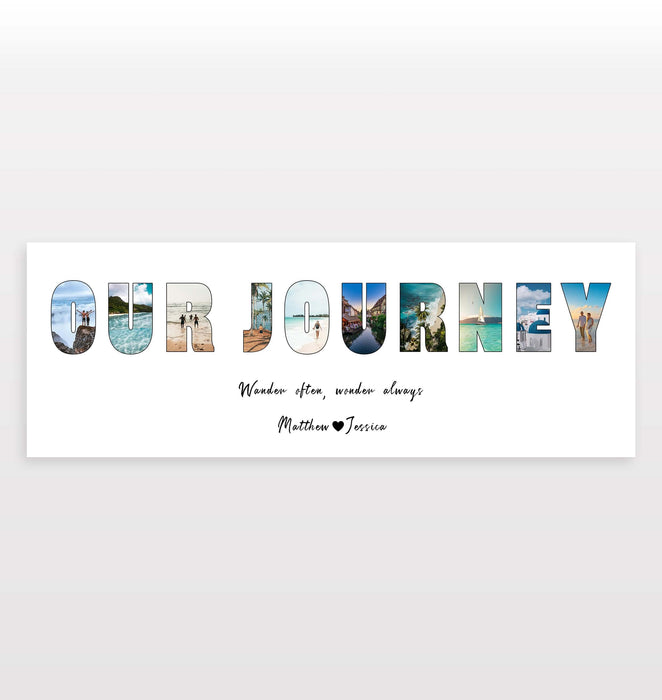 Personalised Word Image Collage Print (594mm x 210mm -23.38 x 8.26 inches)