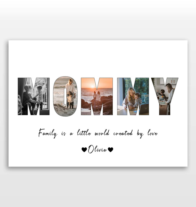 Personalised Mommy Image Collage Print