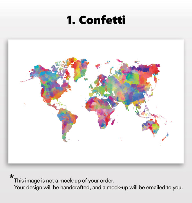 Personalised World Map Print
