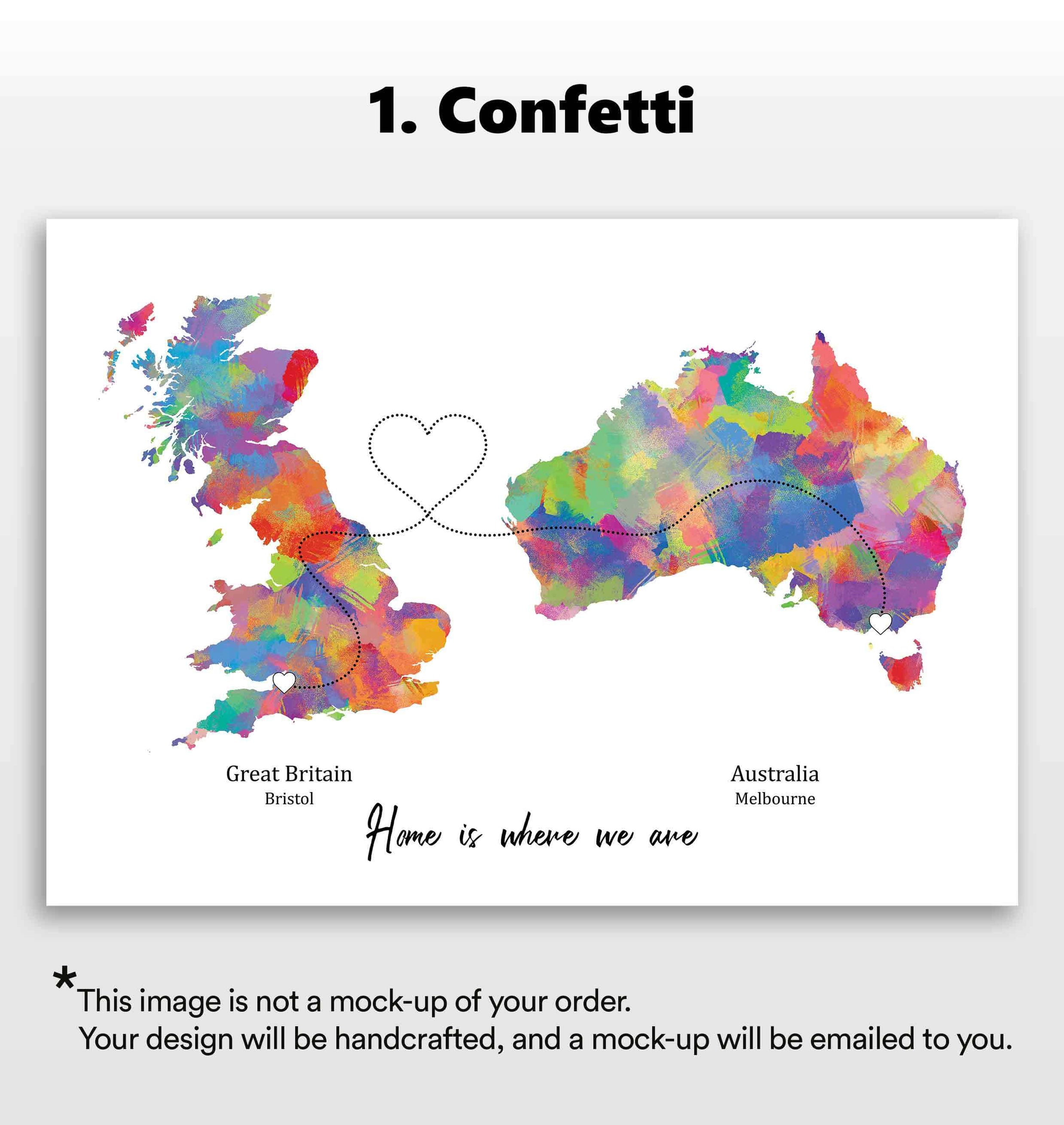 Personalised Watercolour Travel Poster | Lotsy.co.uk