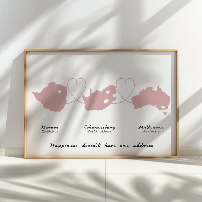 Personalised Three Location Print