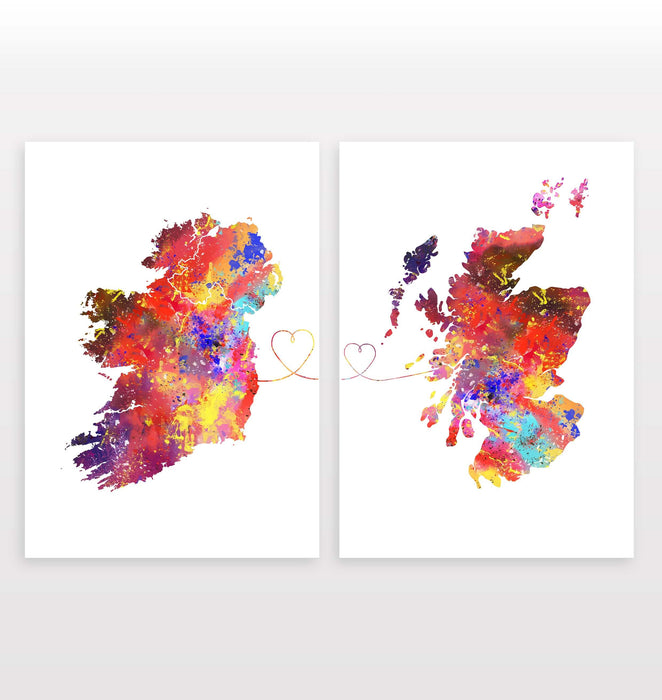 Ireland to Scotland - Set of 2 Prints