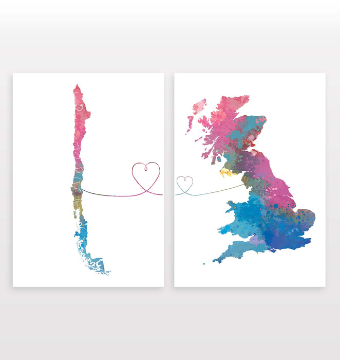 Chile to Britain - Set of 2 Prints