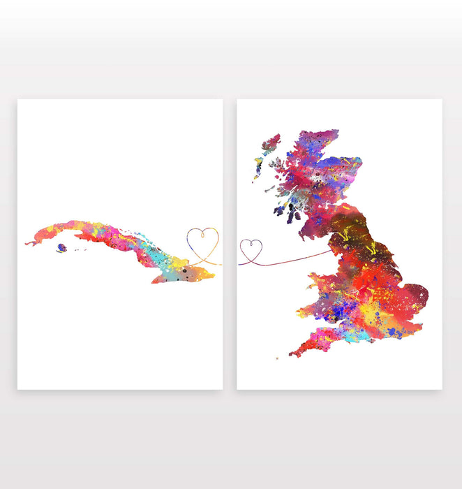 Cuba to Britain - Set of 2 Prints