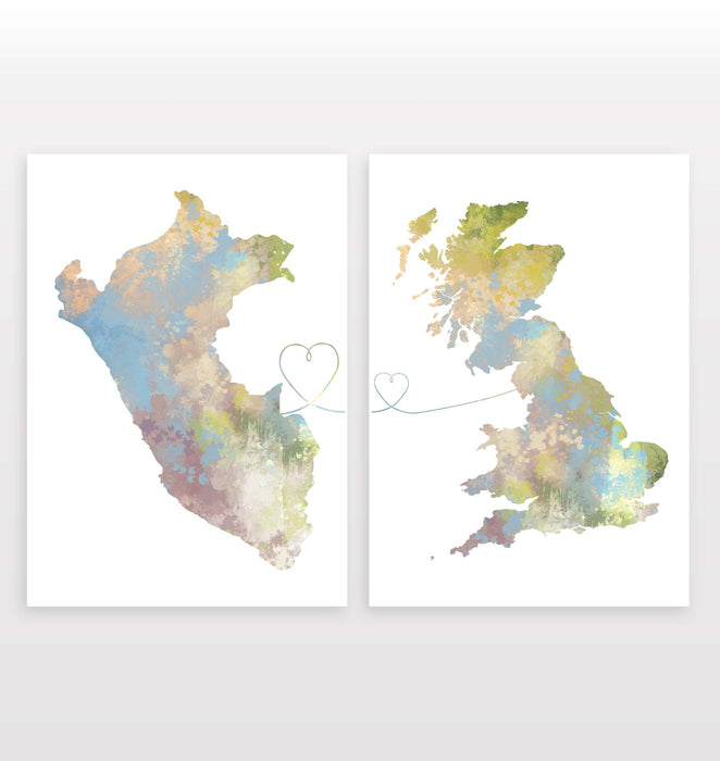 Peru to Britain - Set of 2 Prints