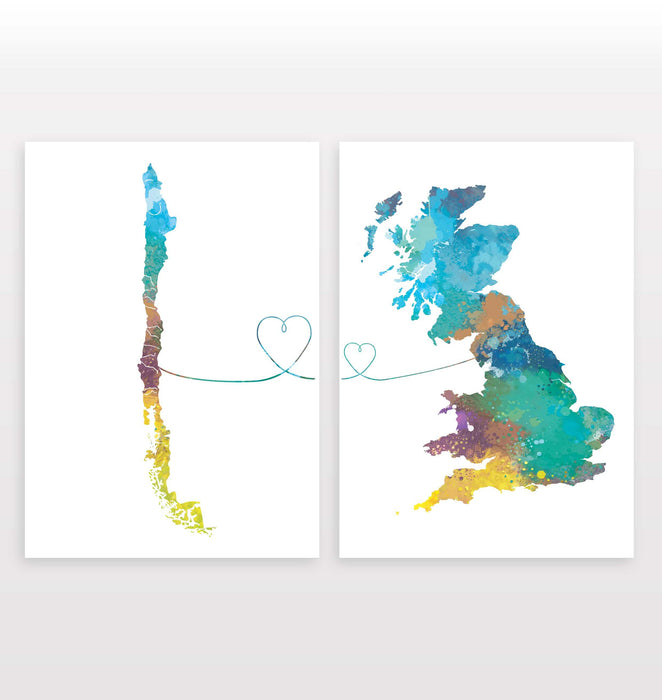 Chile to Britain - Set of 2 Prints