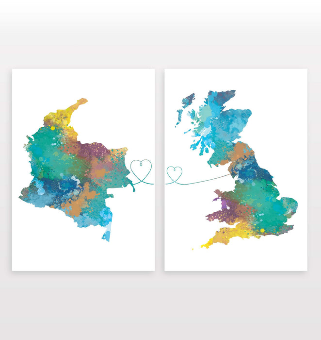 Colombia to Britain - Set of 2 Prints