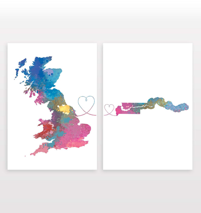 Britain to The Gambia - Set of 2 Prints