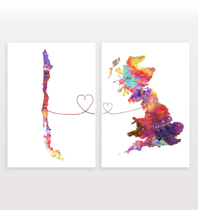 Chile to Britain - Set of 2 Prints