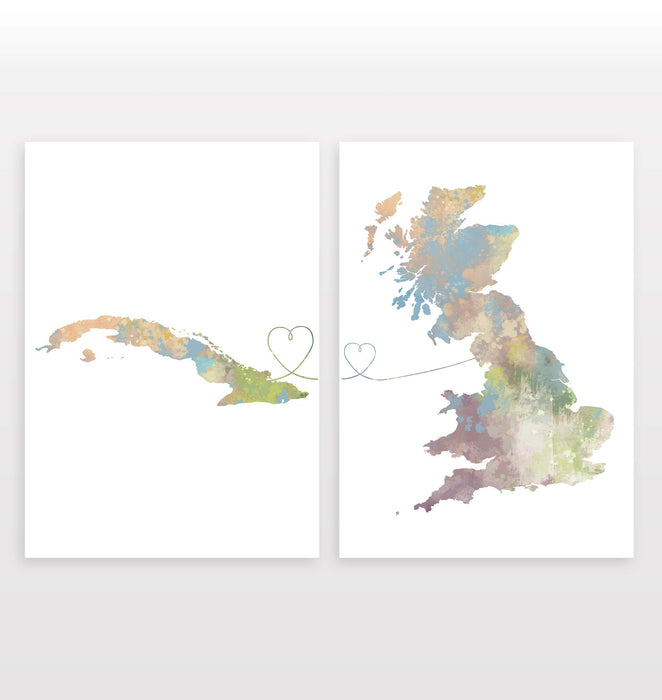 Cuba to Britain - Set of 2 Prints