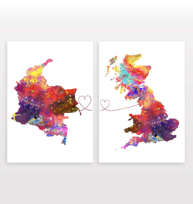 Colombia to Britain - Set of 2 Prints