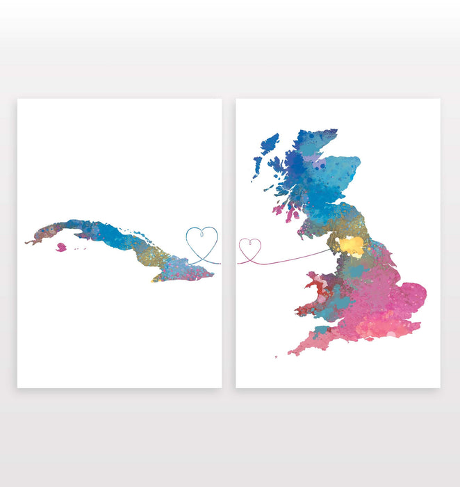 Cuba to Britain - Set of 2 Prints