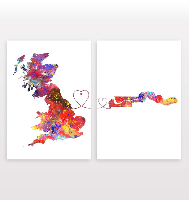 Britain to The Gambia - Set of 2 Prints