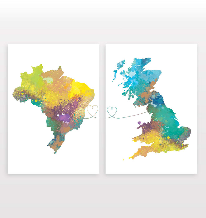 Brazil to Britain - Set of 2 Prints