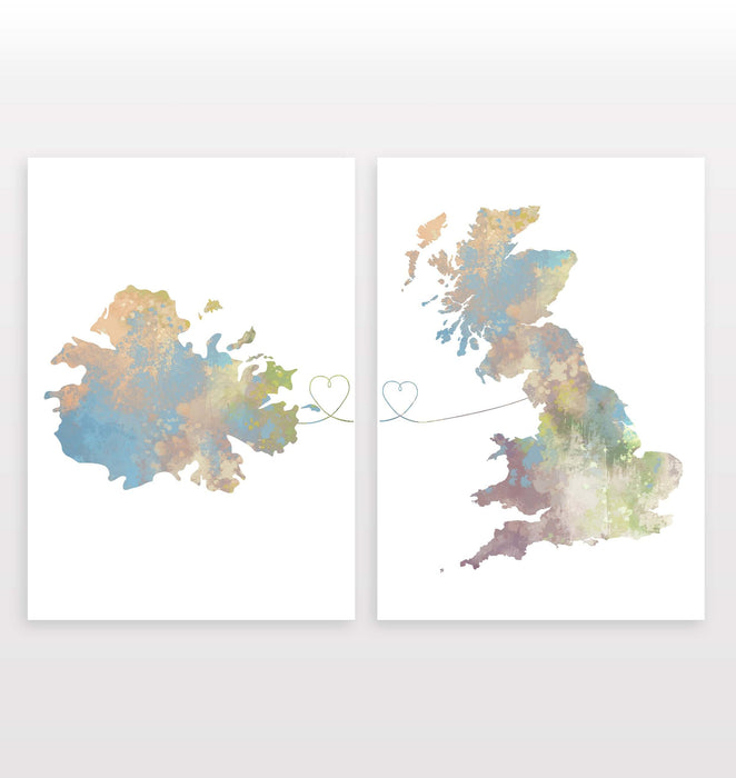 Antigua to Britain - Set of 2 Prints