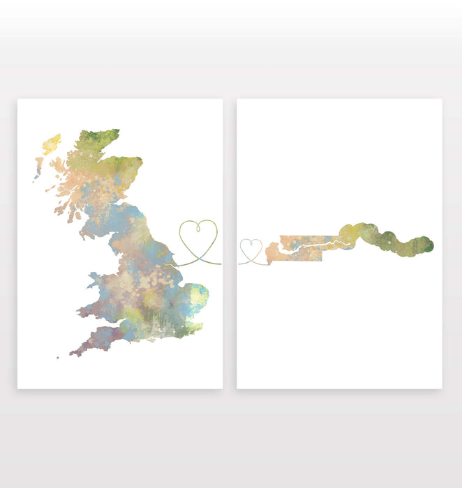 Britain to The Gambia - Set of 2 Prints