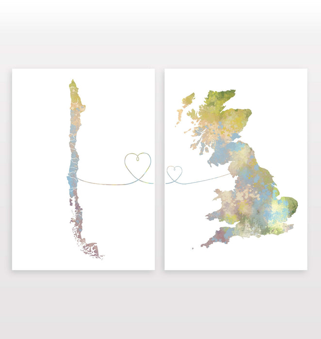 Chile to Britain - Set of 2 Prints