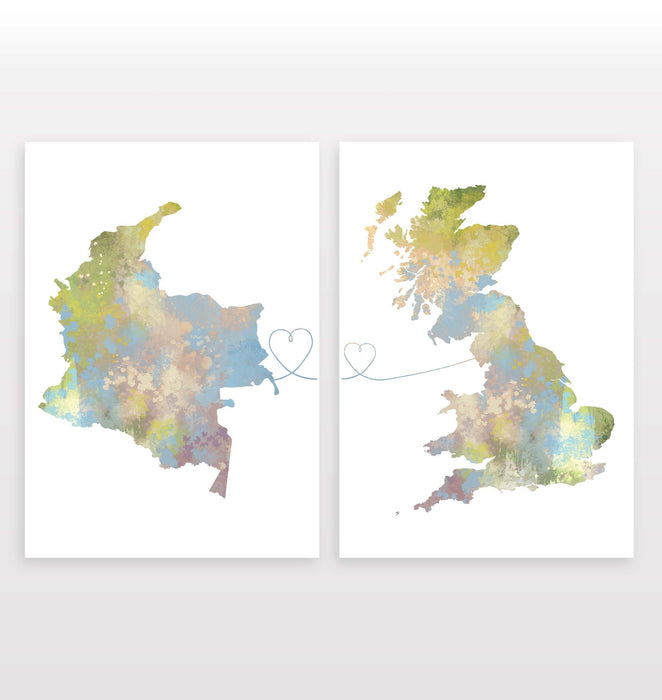 Colombia to Britain - Set of 2 Prints