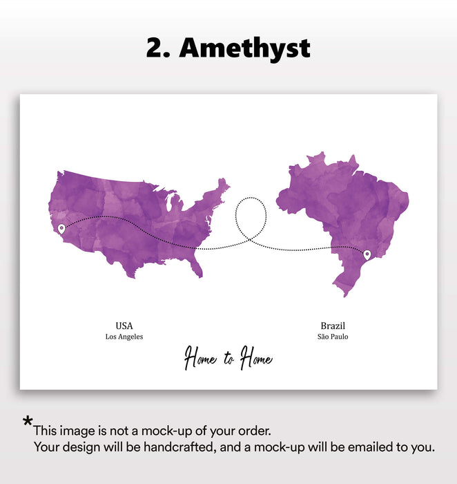 Personalised two location Print 3.0 - Custom Line