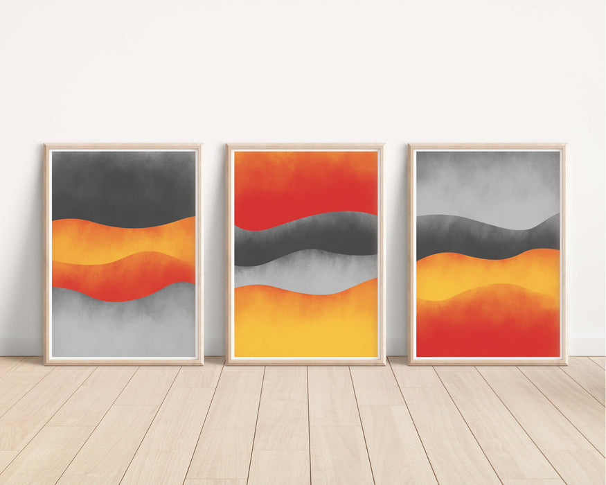 Abstract Wall Art - Set of 3