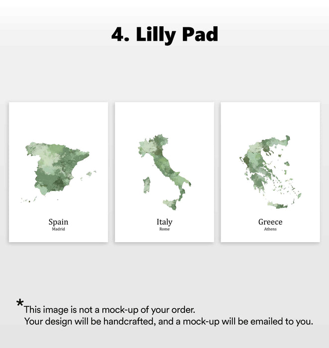 Personalised Three Location Prints 2.0