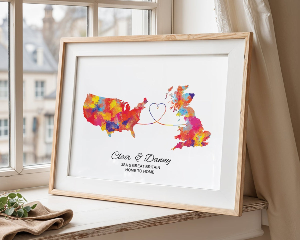 Personalised two location Print 2.0 — Lotsy.co.uk
