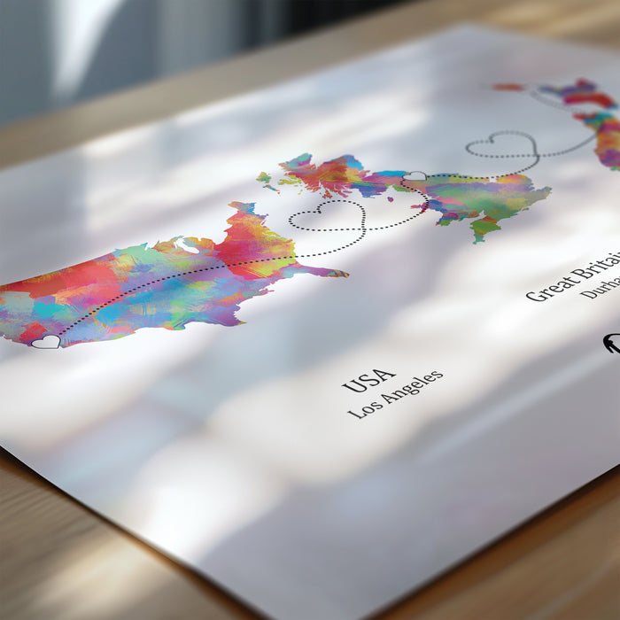 Personalised Three Location Print 2.0 - Custom Line (Digital File Only)