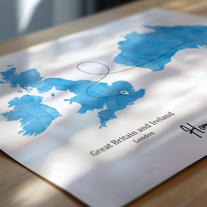 Personalised two location Print 3.0 - Custom Line