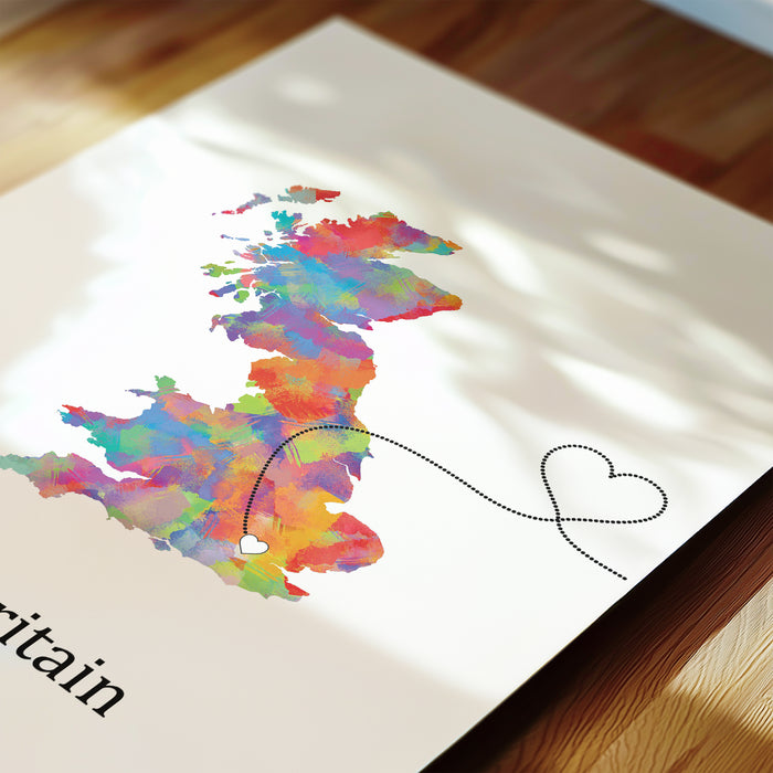 Personalised Three Location Prints 2.0 - Custom Line