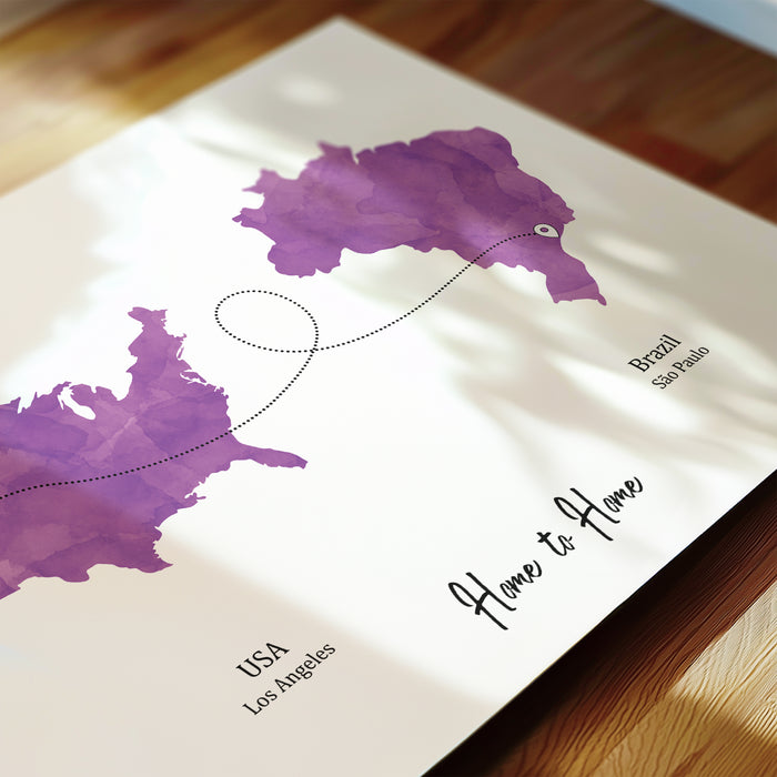 Personalised two location Print 3.0 - Custom Line