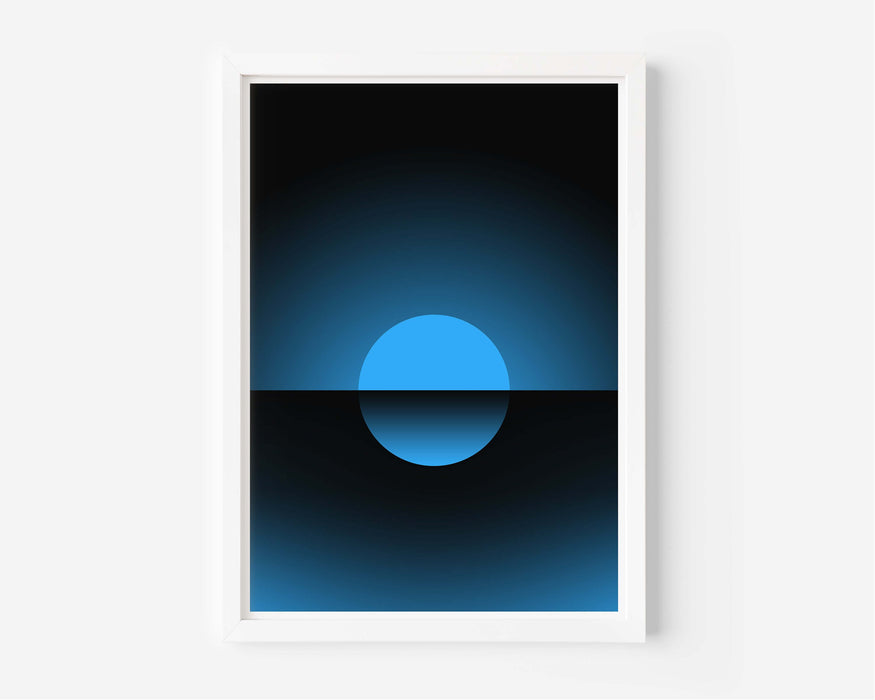 Abstract Black & Blue Sunset