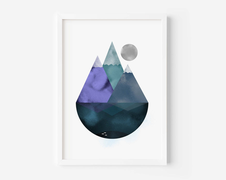 Abstract Floating Mountains