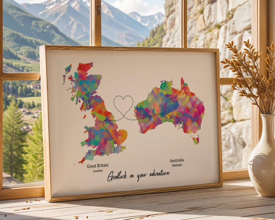 Personalised two location Print 2.0 - Custom Line