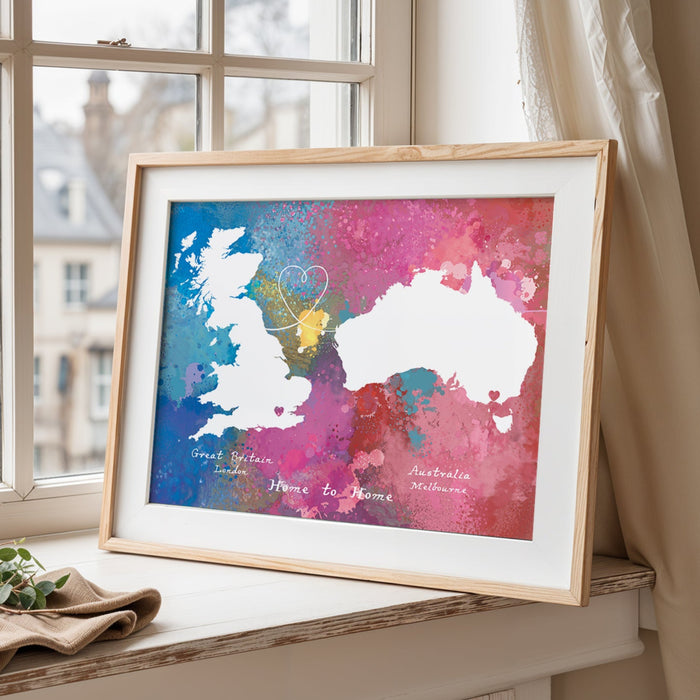 Personalised two location Print
