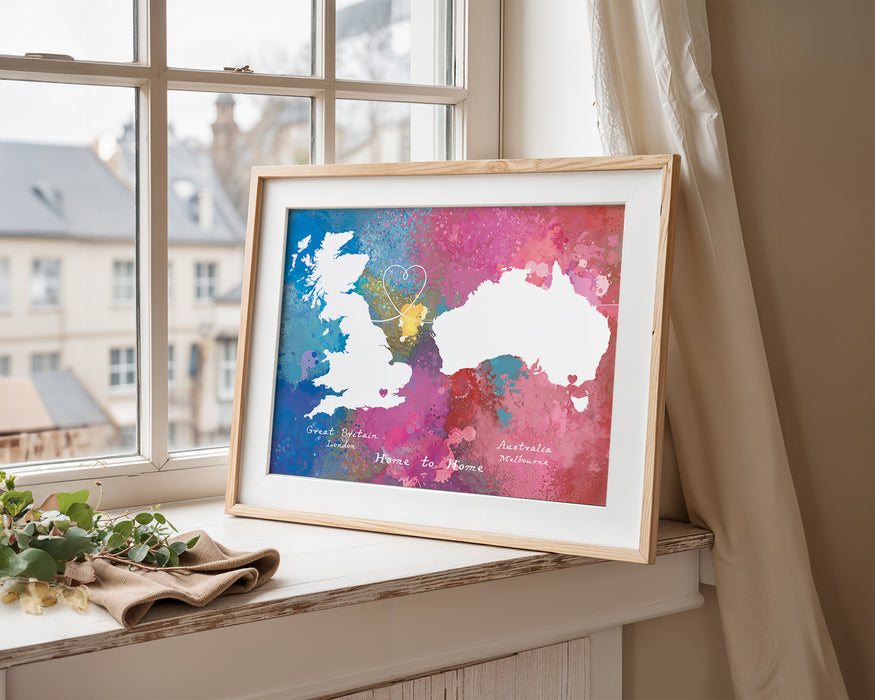 Personalised two location Print