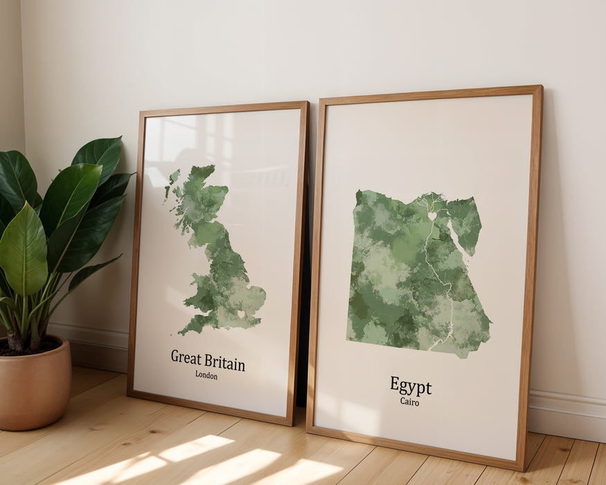 Personalised two location Prints 2.0