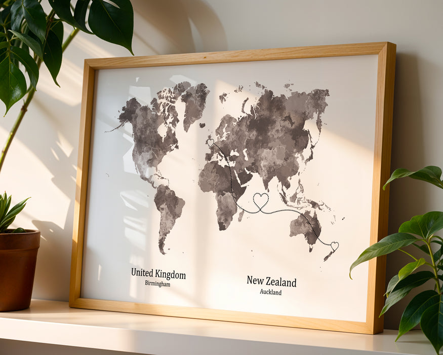 Personalised World Map Print