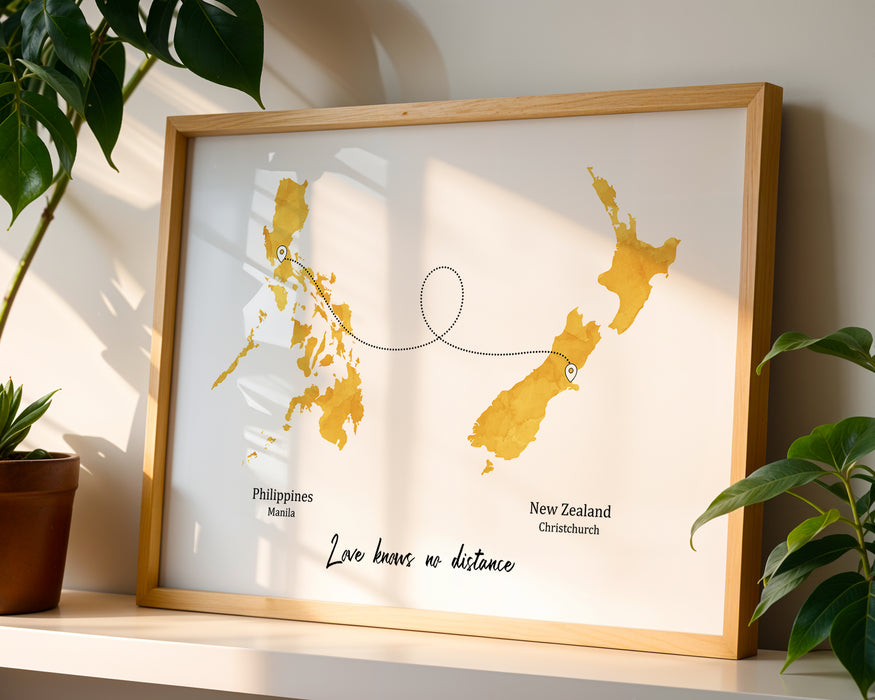 Personalised two location Print 3.0 - Custom Line