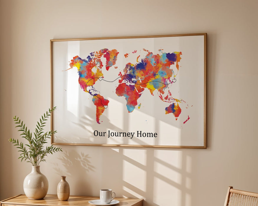 Personalised World Map Print