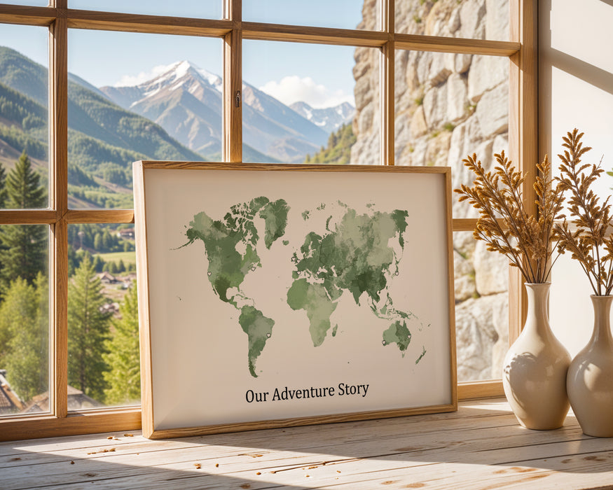 Personalised World Map Print