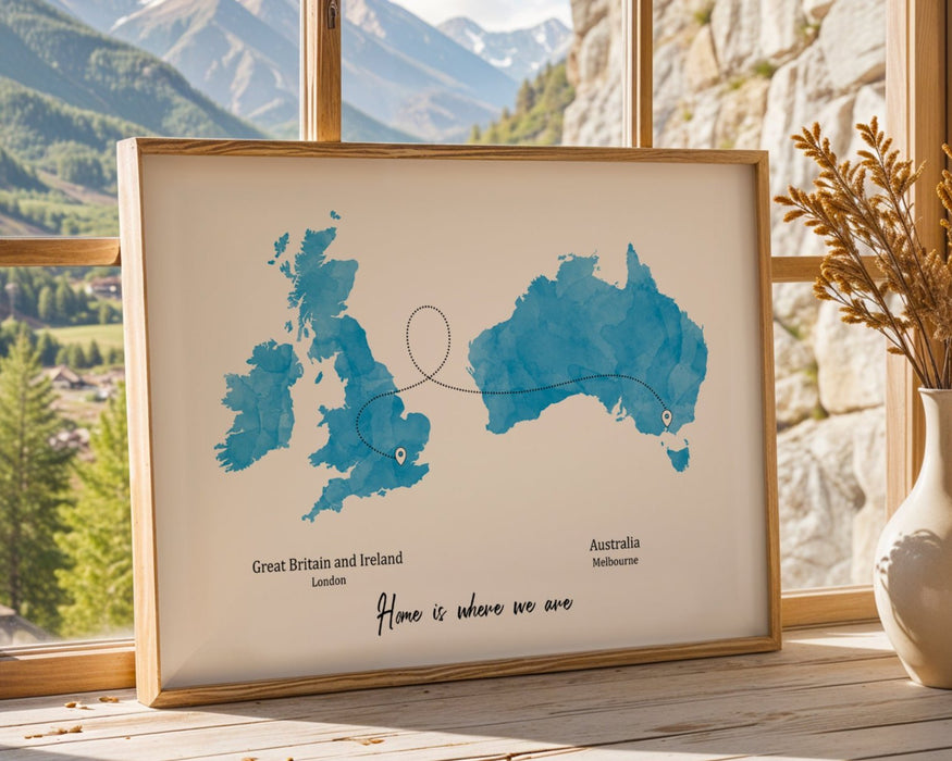 Personalised two location Print 3.0 - Custom Line