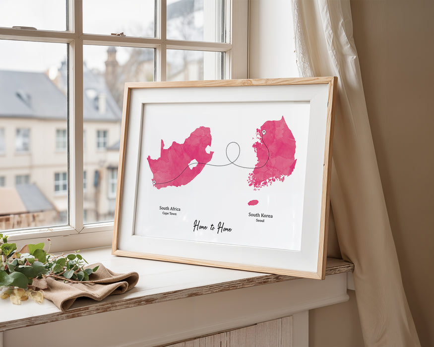 Personalised two location Print 3.0 - Custom Line