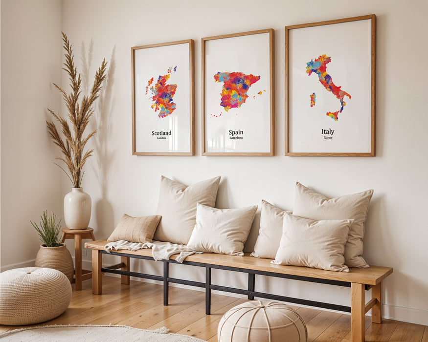 Personalised Three Location Prints 2.0