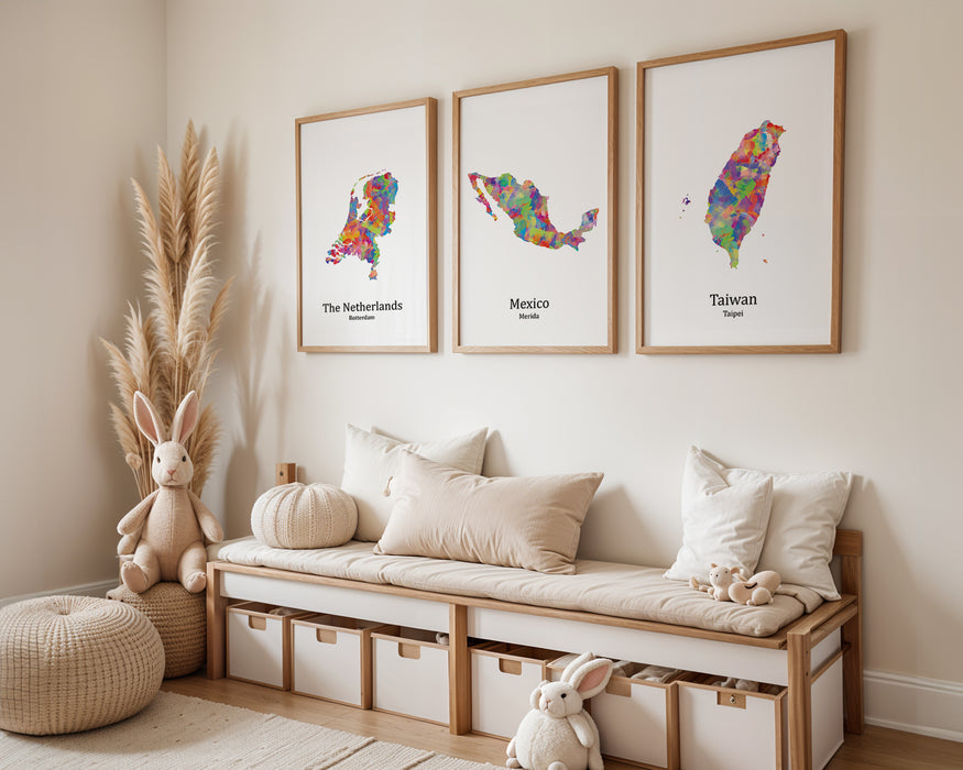 Personalised Three Location Prints 2.0