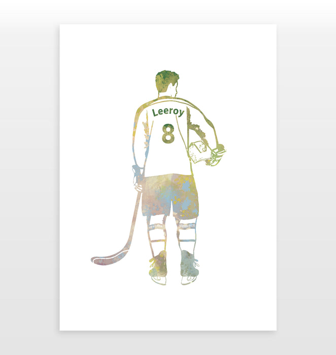 Personalised Ice Hockey Print