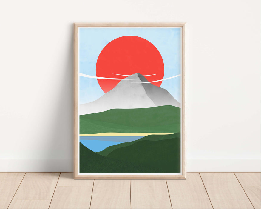 Abstract Mountain Sunrise