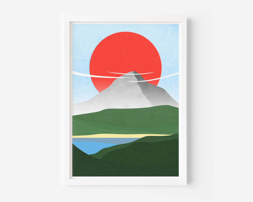 Abstract Mountain Sunrise