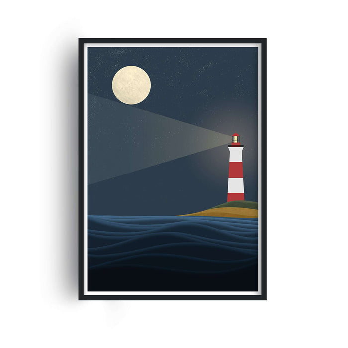 Abstract Ocean Lighthouse